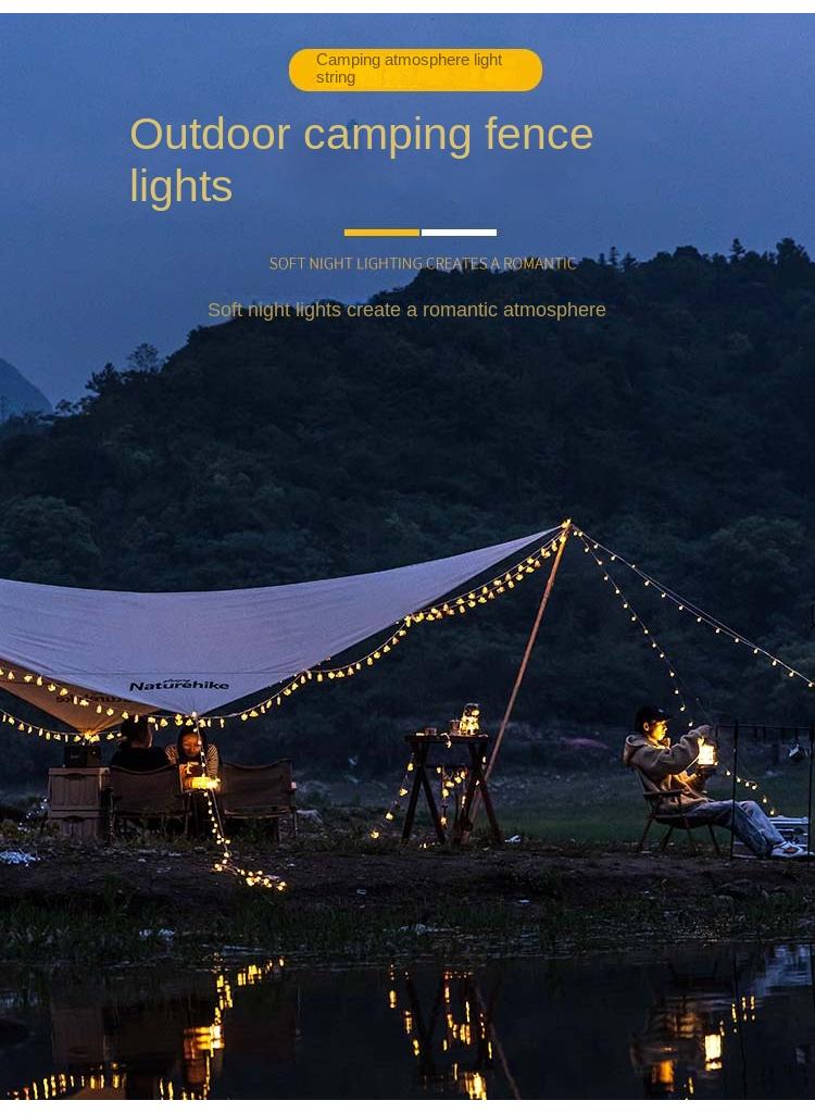 4 M 20 Lights Outdoor Tent Camping Canopy Atmosphere LED Waterproof Camp String Lights