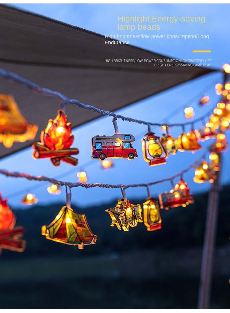 4 M 20 Lights Outdoor Tent Camping Canopy Atmosphere LED Waterproof Camp String Lights