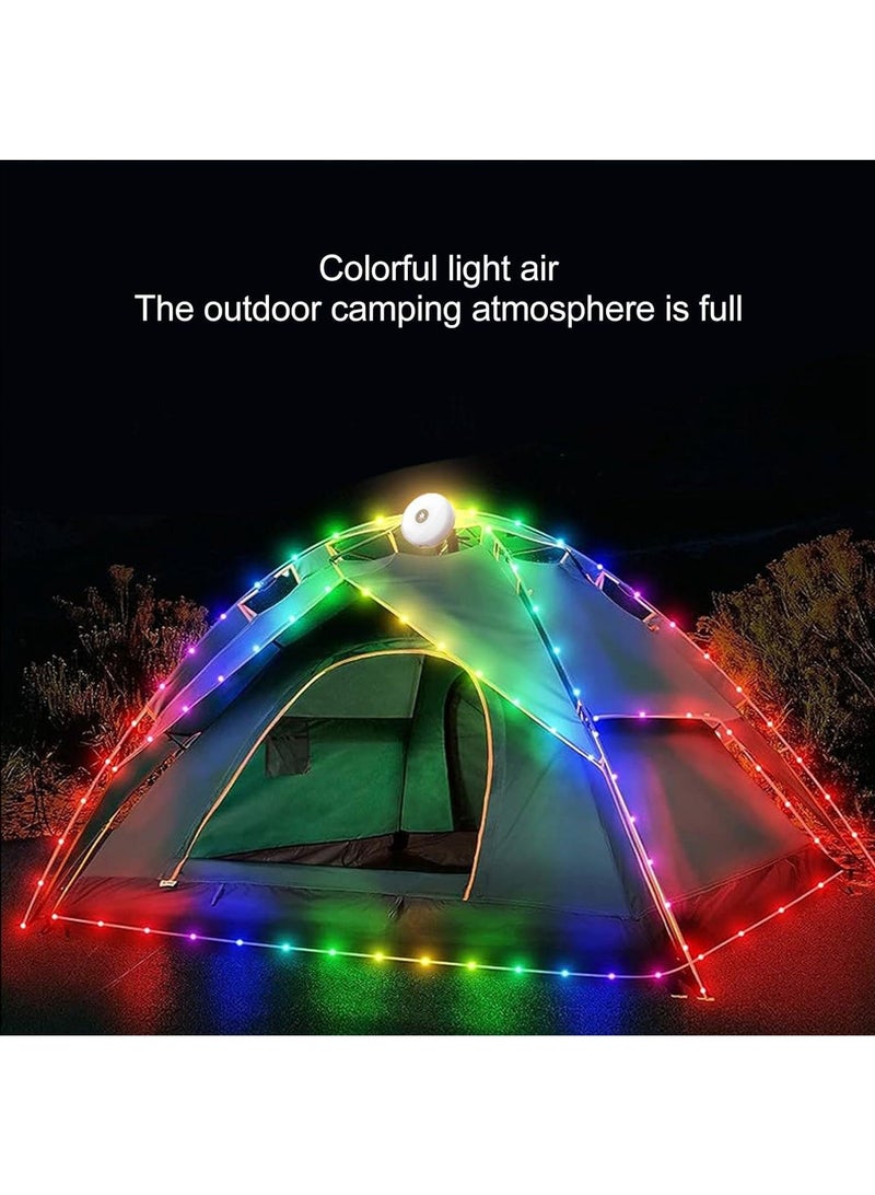 Outdoor Camping Lighting Camping Tent Portable Shrink Emergency Color Atmosphere String Lights