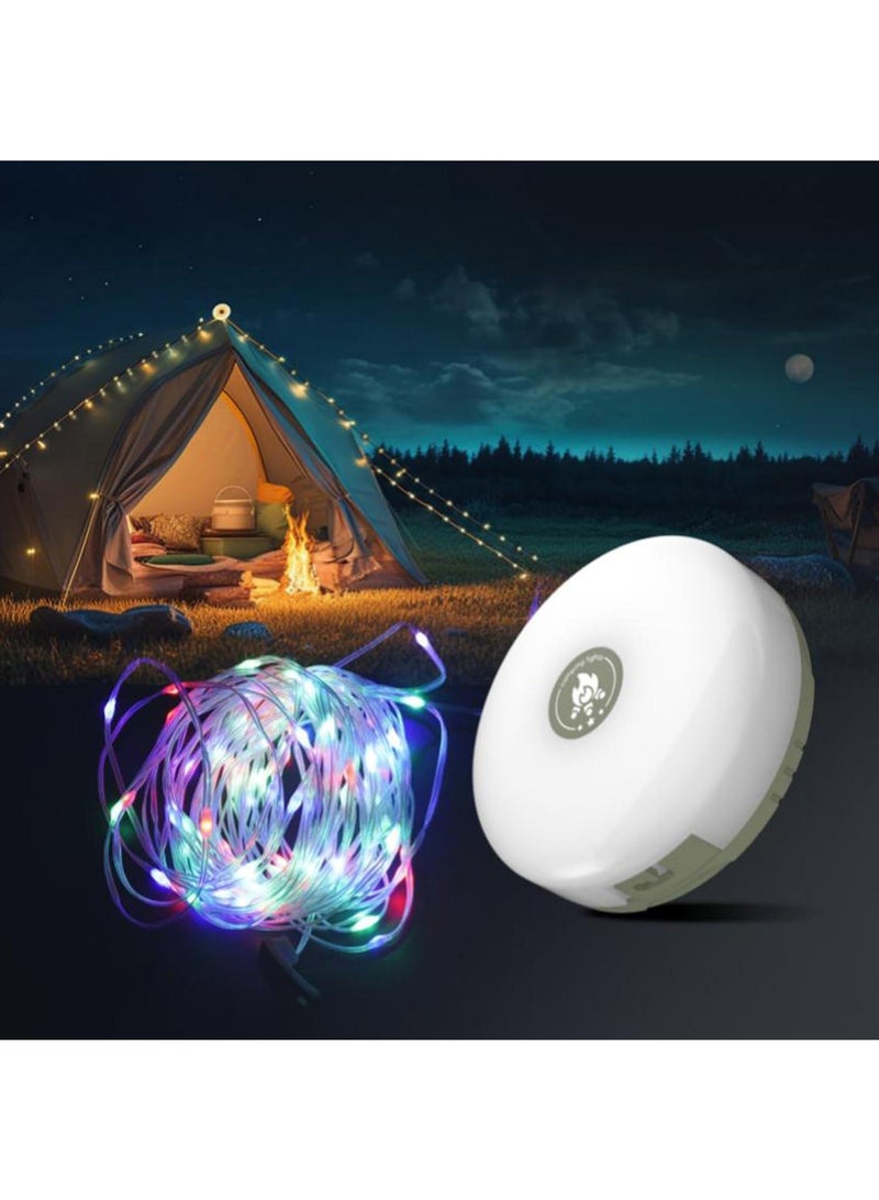 Outdoor Camping Lighting Camping Tent Portable Shrink Emergency Color Atmosphere String Lights