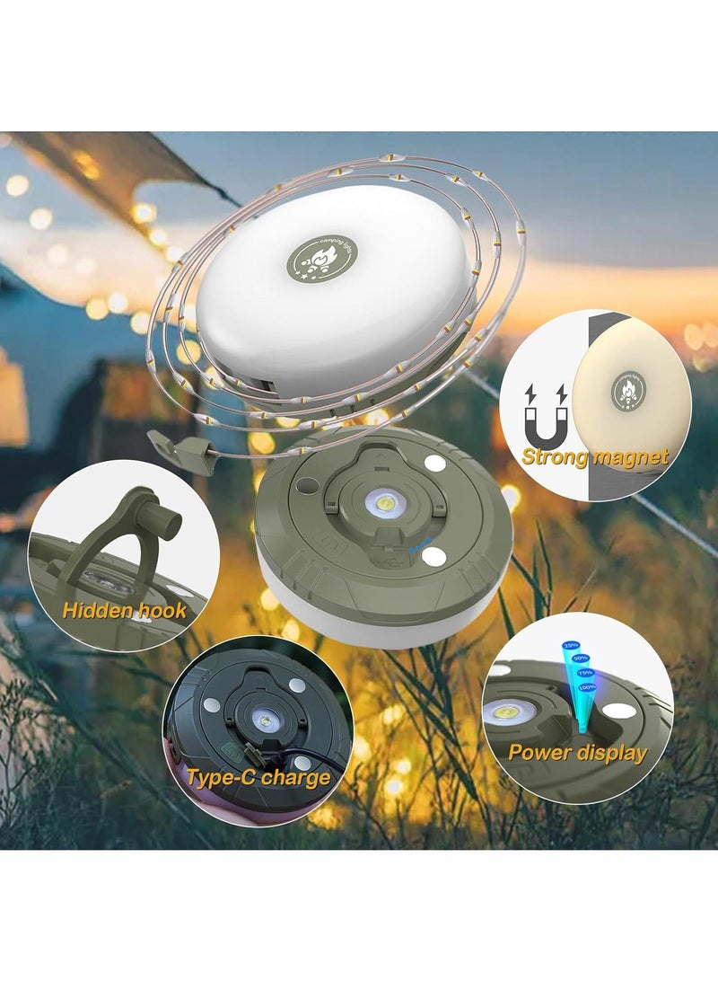 Outdoor Camping Lighting Camping Tent Portable Shrink Emergency Color Atmosphere String Lights