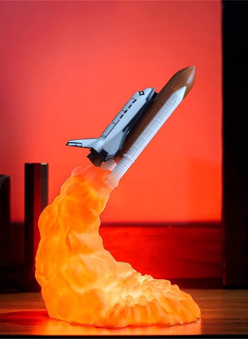 3D Rocket Light Space Shuttle Lamp