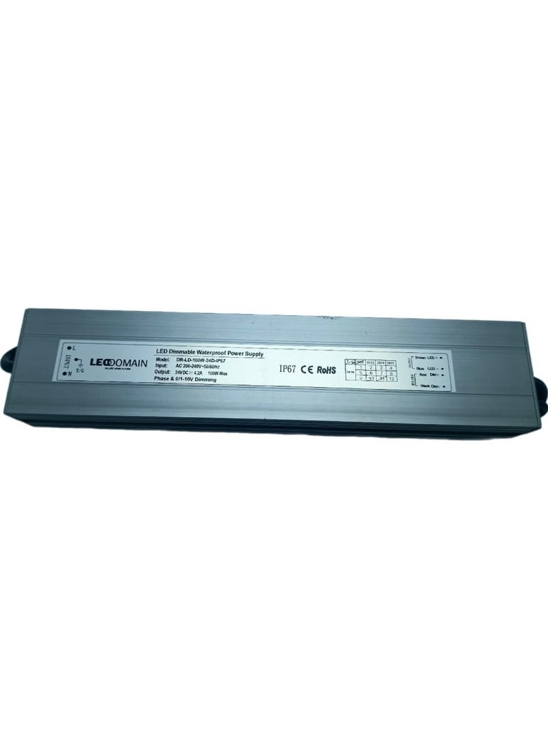 DR-LD-100W-24P-IP67-Led driver 100w 24v phase dimming ip 67