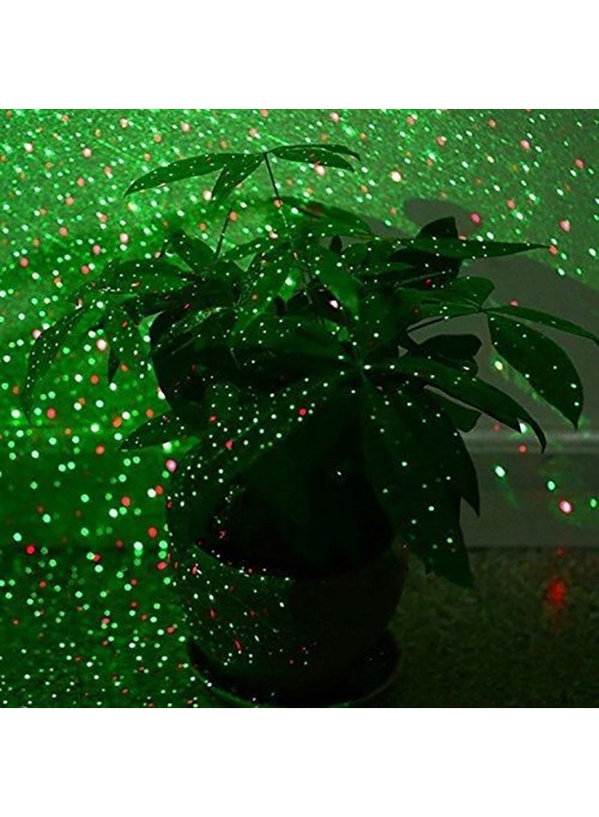 LED Projector Night Light Black/Green/Red 4 x 9cm