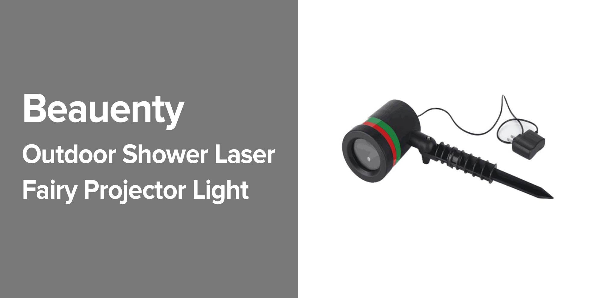 Outdoor Shower Laser Fairy Projector Light Black 37.5x13.2x37.5cm