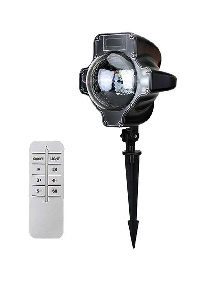 Water-Resistant LED Snowflake Projector Timing Light White 19x16.5x46.5cm