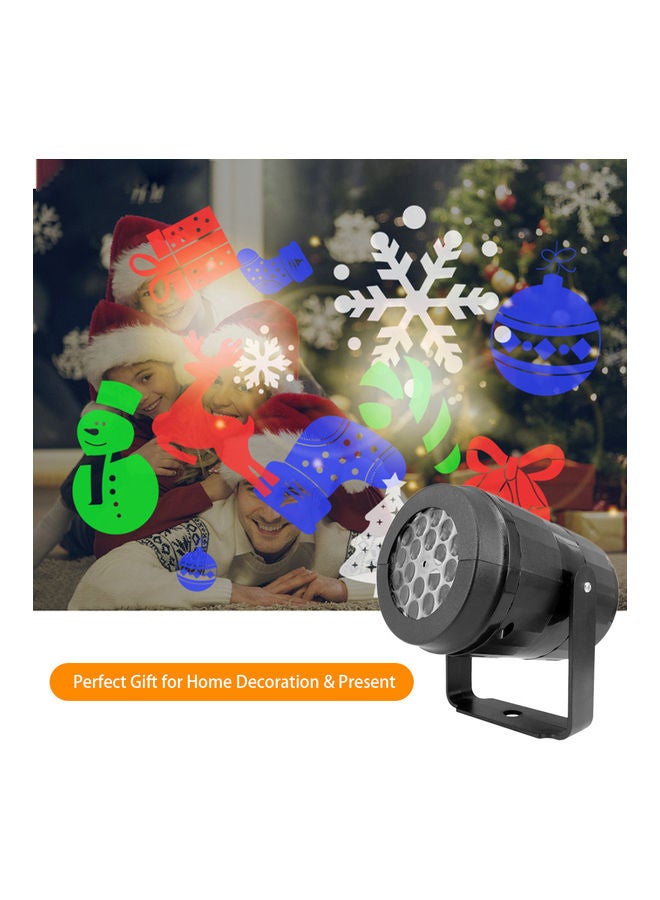 5W Christmas Pattern Rotatable Projector Lamp Multicolour