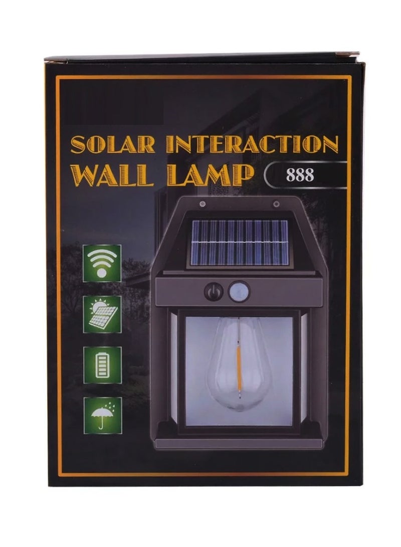 Fend 888 Solar Interaction Wall Lamp With 800LM Brightness 1800 mAh Battery Motion Sensor and Waterproof (Pack o 7)