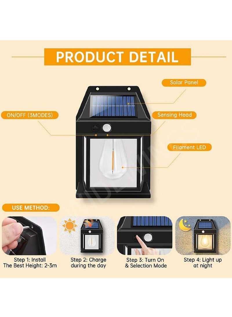 Fend 888 Solar Interaction Wall Lamp With 800LM Brightness 1800 mAh Battery Motion Sensor and Waterproof (Pack o 7)