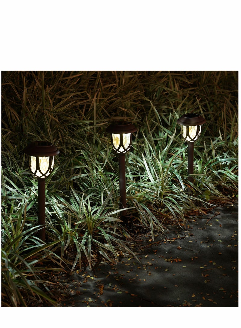 10 Pack Solar Lights Outdoor Decorative Solar Pathway Lights Outdoor Solar Powered Garden Yard Lights For Walkway Sidewalk Driveway