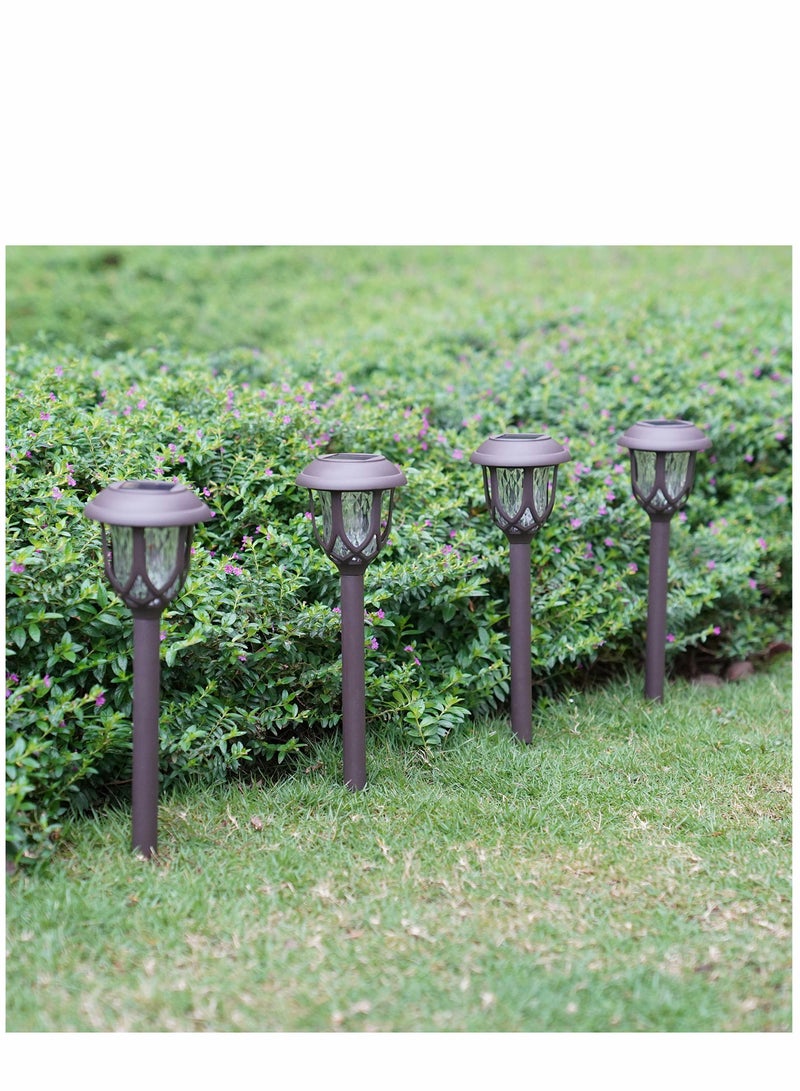 10 Pack Solar Lights Outdoor Decorative Solar Pathway Lights Outdoor Solar Powered Garden Yard Lights For Walkway Sidewalk Driveway