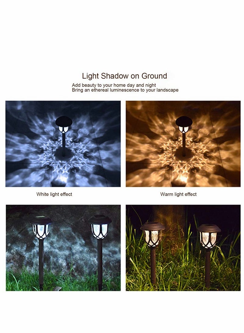 10 Pack Solar Lights Outdoor Decorative Solar Pathway Lights Outdoor Solar Powered Garden Yard Lights For Walkway Sidewalk Driveway