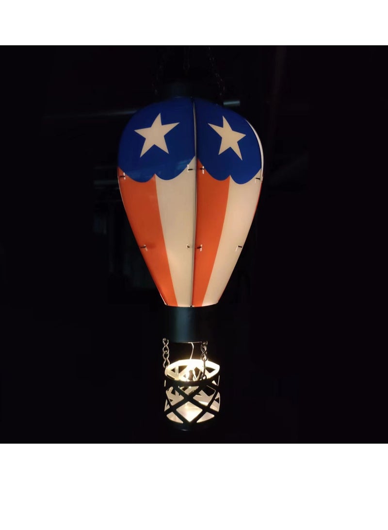 Solar Hot Air Balloon Lantern Outdoor Hanging Decorative Ornament Lantern