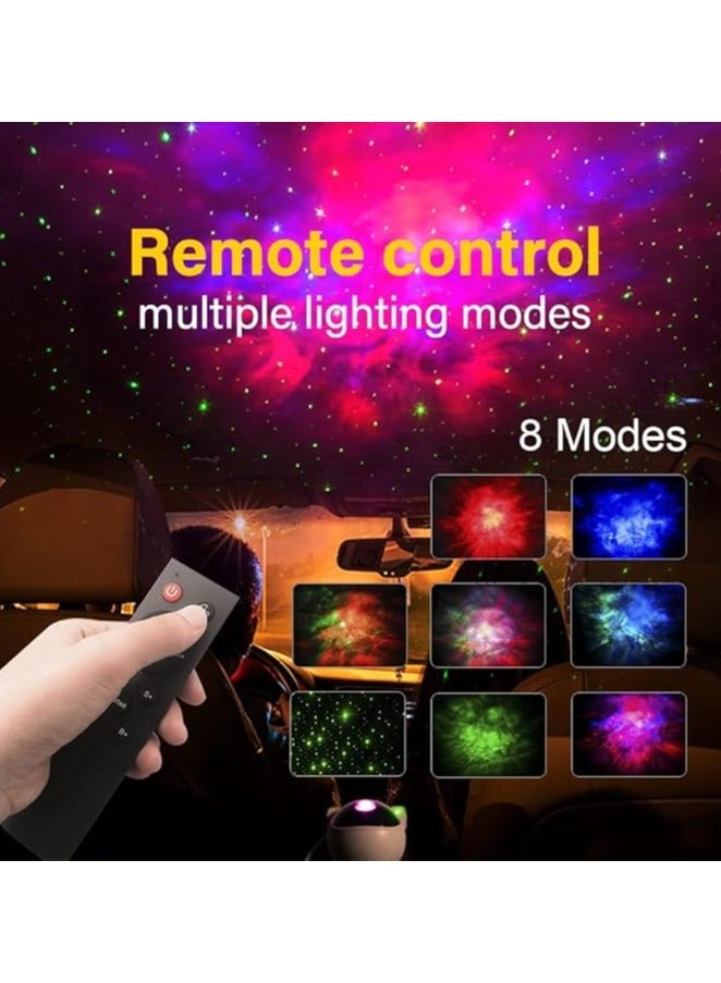 Kids Galaxy Star LED Projector Night Light with Timer, Remote Control & 360° Adjustable Design - Nebula Galaxy Projector for Children, Adults, Baby Bedroom, Car, Party Decoration, and Game Rooms