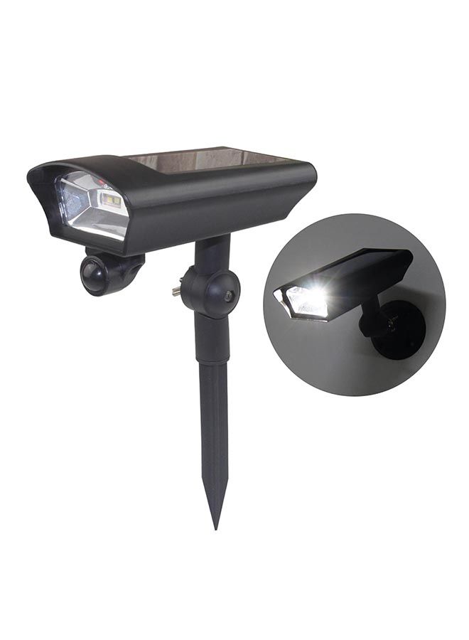 Bullet Fake Security Camera Shape Solar Powered Lawn Light White