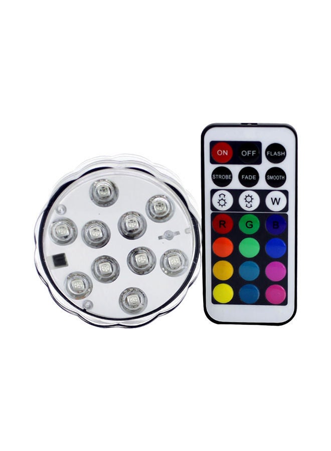 Colorful Remote Control Decoration Diving Lamp White 14X11X4centimeter