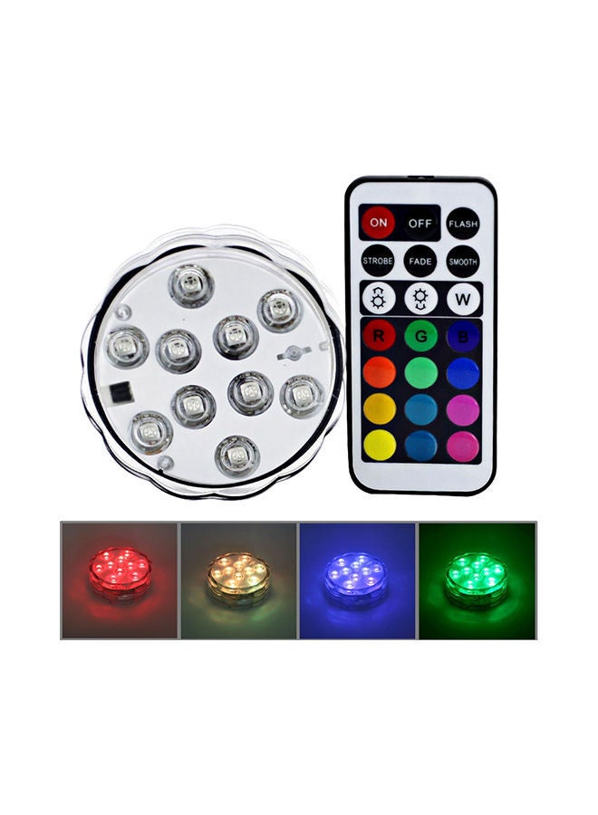 Colorful Remote Control Decoration Diving Lamp White 14X11X4centimeter