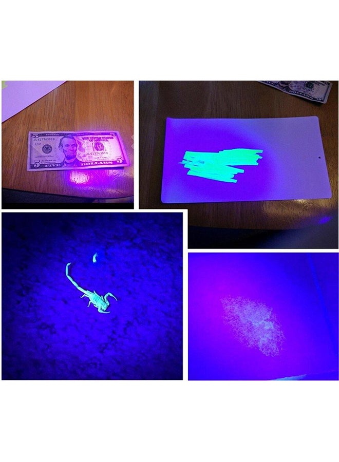 51-LED Blacklight Detector Torch Black 14.7 x 3.6 x 5.6cm