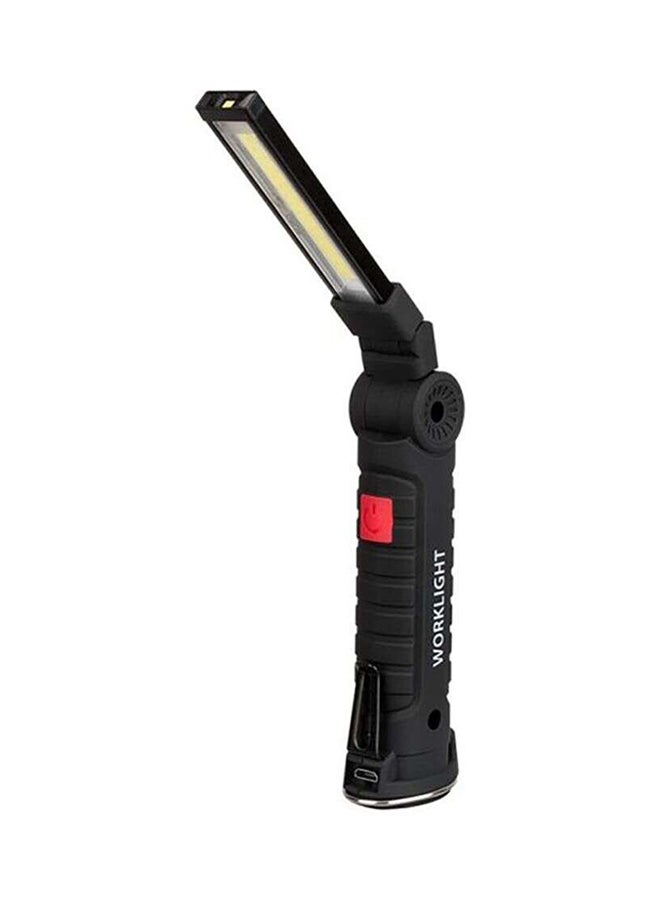 Portable Rechargeable USB Torch Black/Red/White 7 x 18cm