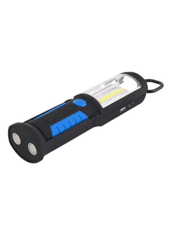 1 LED Outdoor Fishing Magnetic Emergency Torch Black/Blue/White 6x12cm