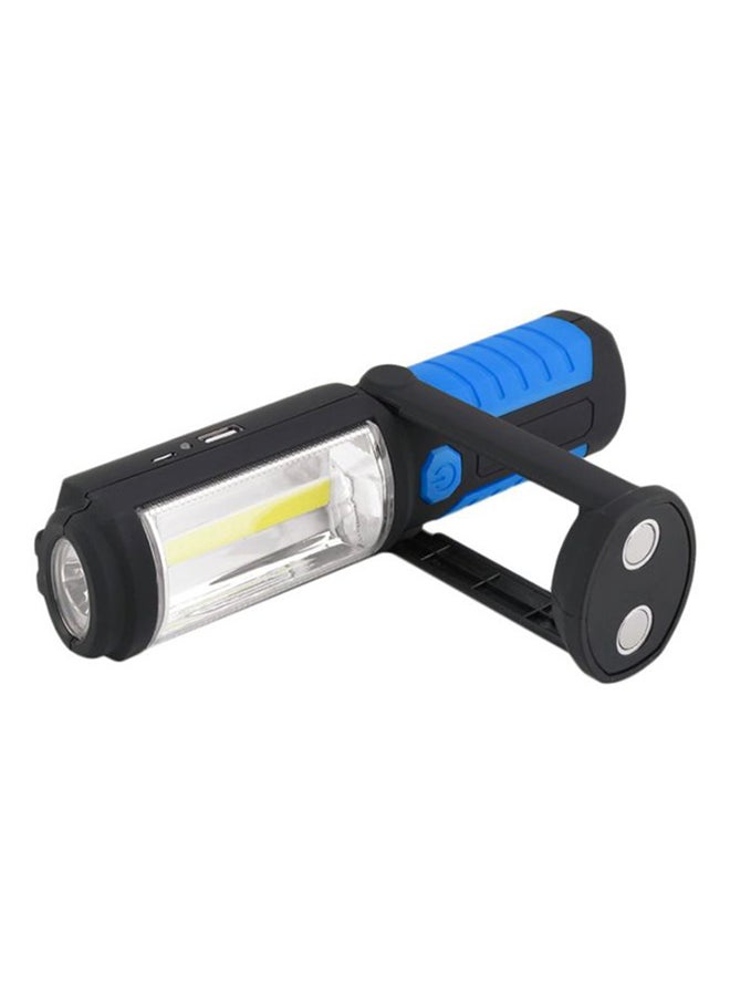 1 LED Outdoor Fishing Magnetic Emergency Torch Black/Blue/White 6x12cm