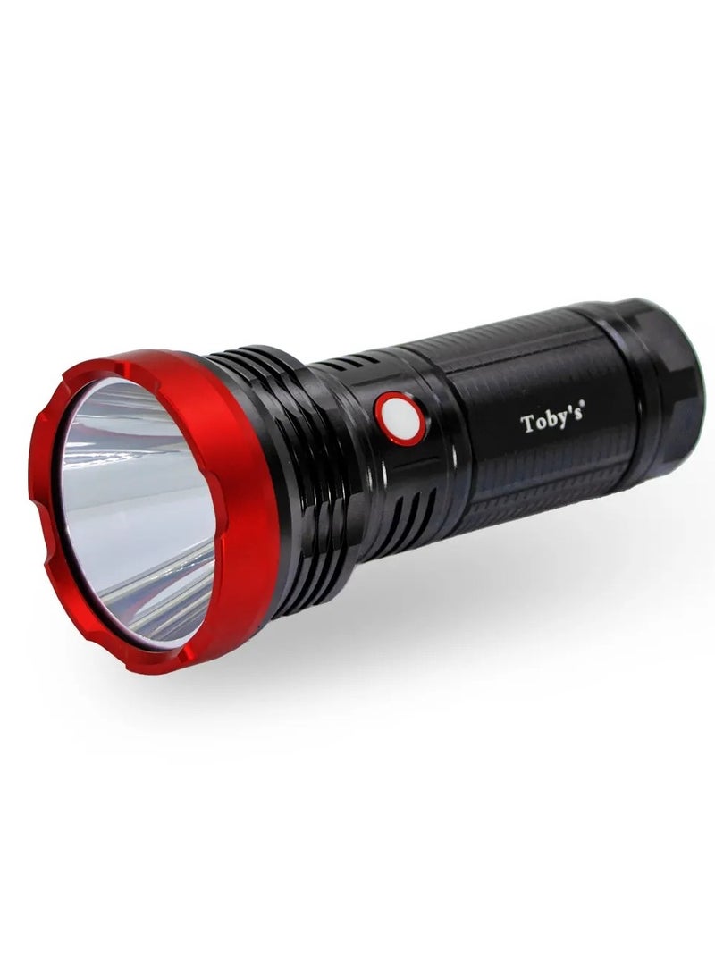 Toby's Rechargeable LED Flashlight - 2500 Meters Long Range - SST40 LED 2000 Lumen Bright Powerful Torch Light - High Strength Aluminium Alloy - Long Lasting Battery Life