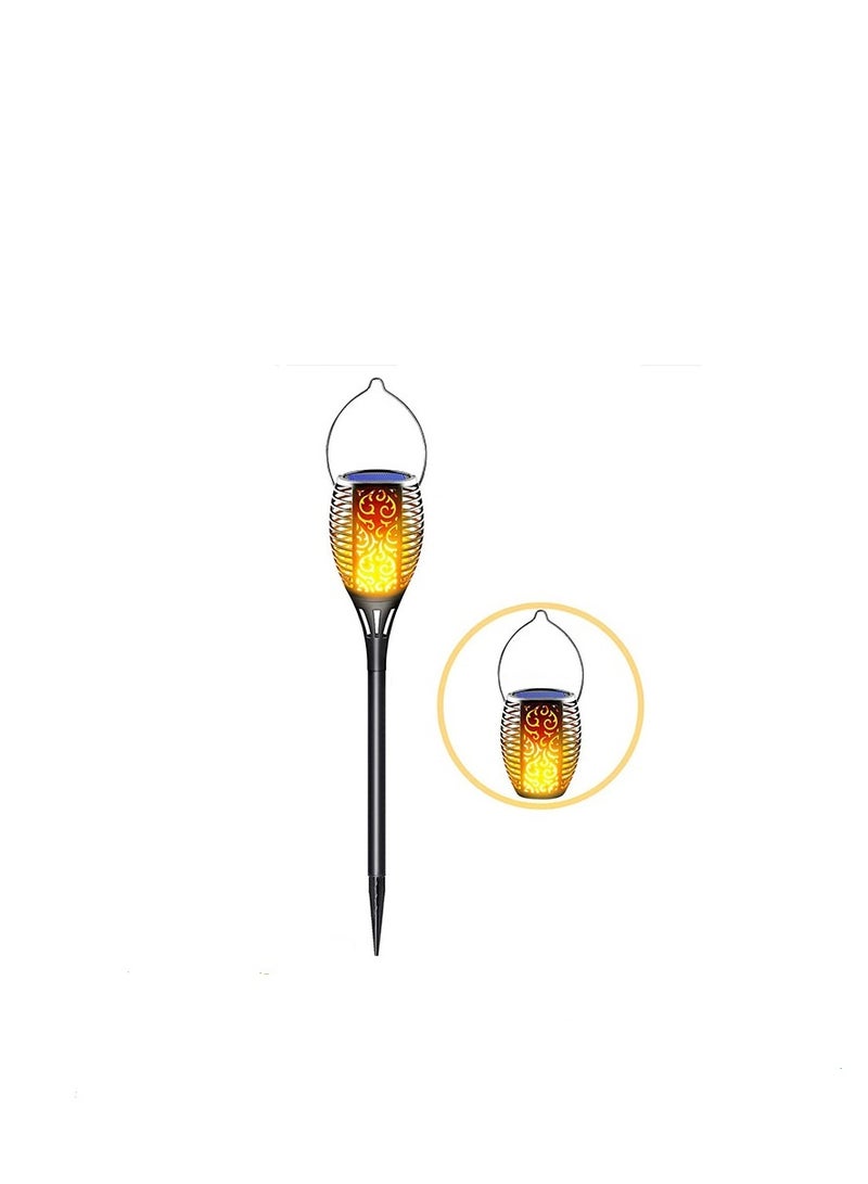 2pcs  33LED Solar Outdoor Lights, Solar Torch Light With Flickering Flame For Garden Decor Waterproof Solar Powered Outdoor Lights
