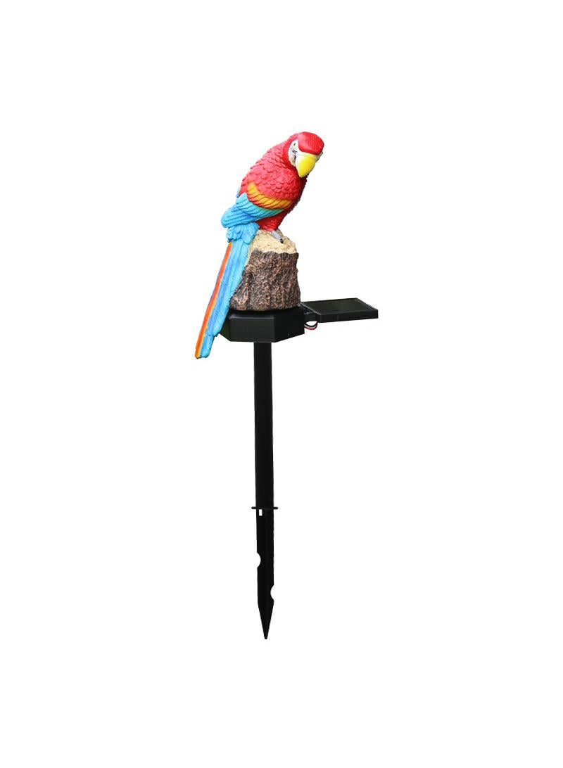 2 Pieces Parrot Shaped Solar LED Lights Effect Garden Light Auto On OR Off Dust To Dawn Outdoor Waterproof Landscape Decoration Solar Powered Security Torch Light
