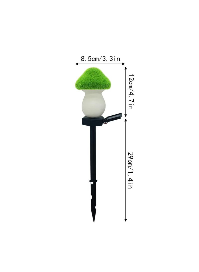 2 Pieces Mushroom Shaped Shaped Solar LED Lights Effect Garden Light Auto On OR Off Dust To Dawn Outdoor Waterproof Landscape Decoration Solar Powered Security Torch Light