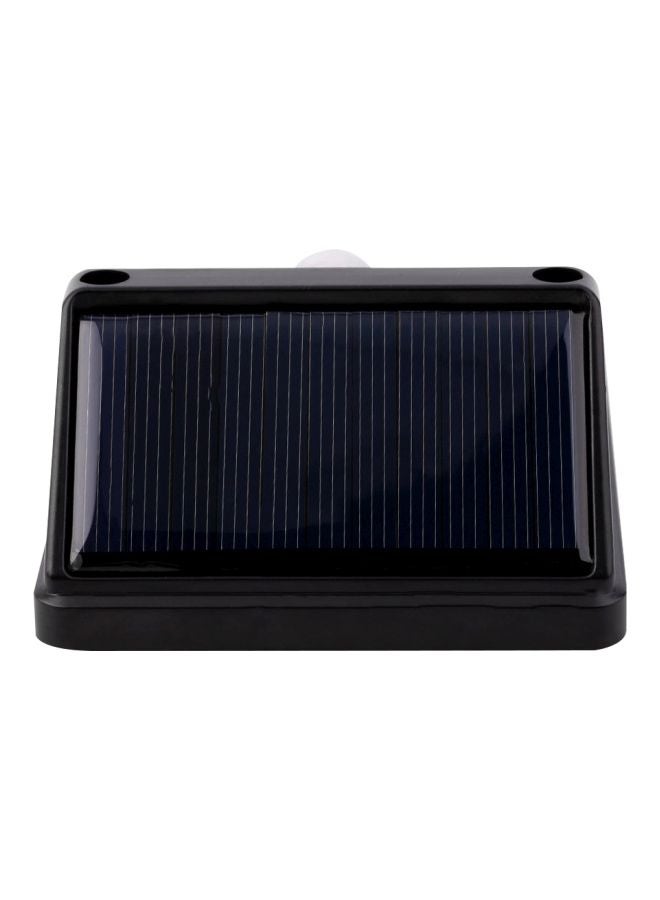 Solar Powered Wall Lamp Black 10x8.5cm