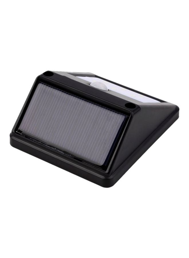 Solar Powered Wall Lamp Black 10x8.5cm