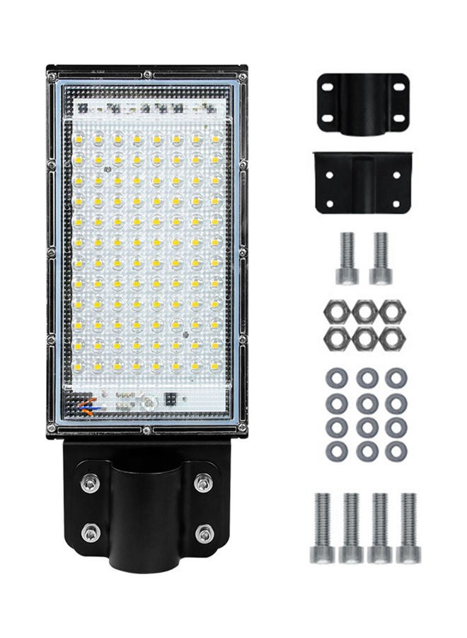 100W Street Light with Mounting Bracket Black