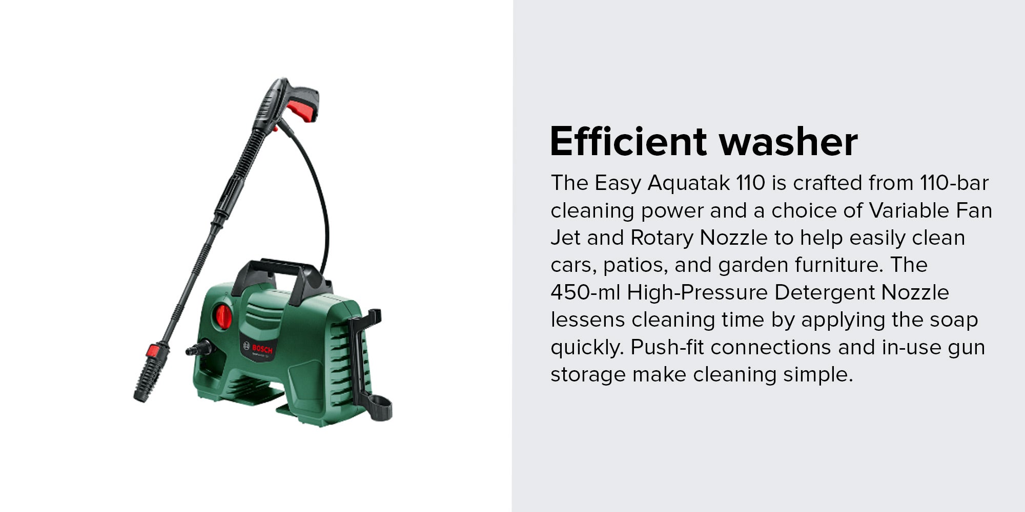 EasyAquatak 110 High-Pressure Washer Green/Black