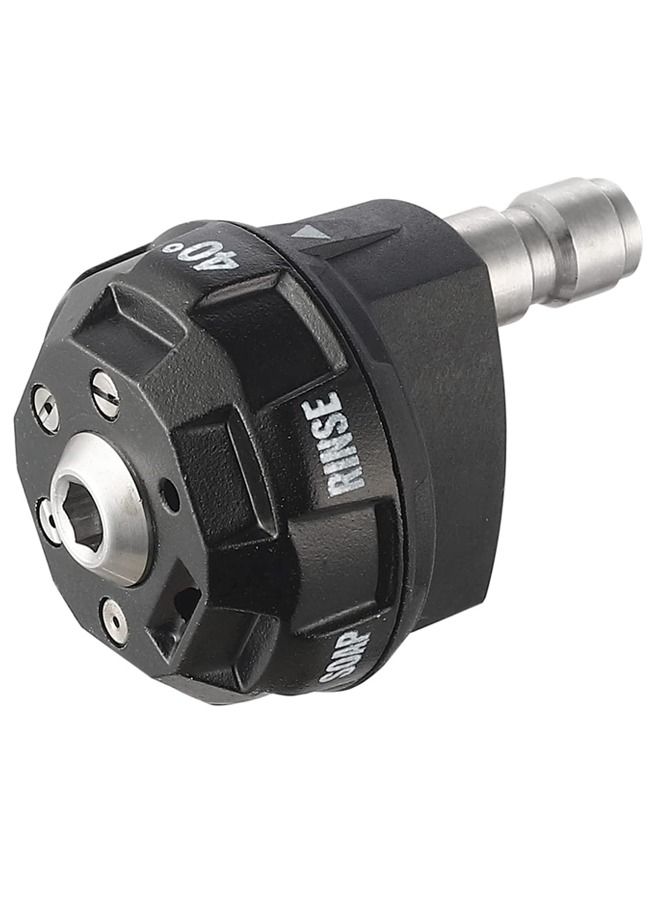 Pressure Washer Spray Nozzle, 6-in-1 Quick Change over and Adjustable, 1/4in Plug Connect Tips MAX 4000PSI for Pressure Washer