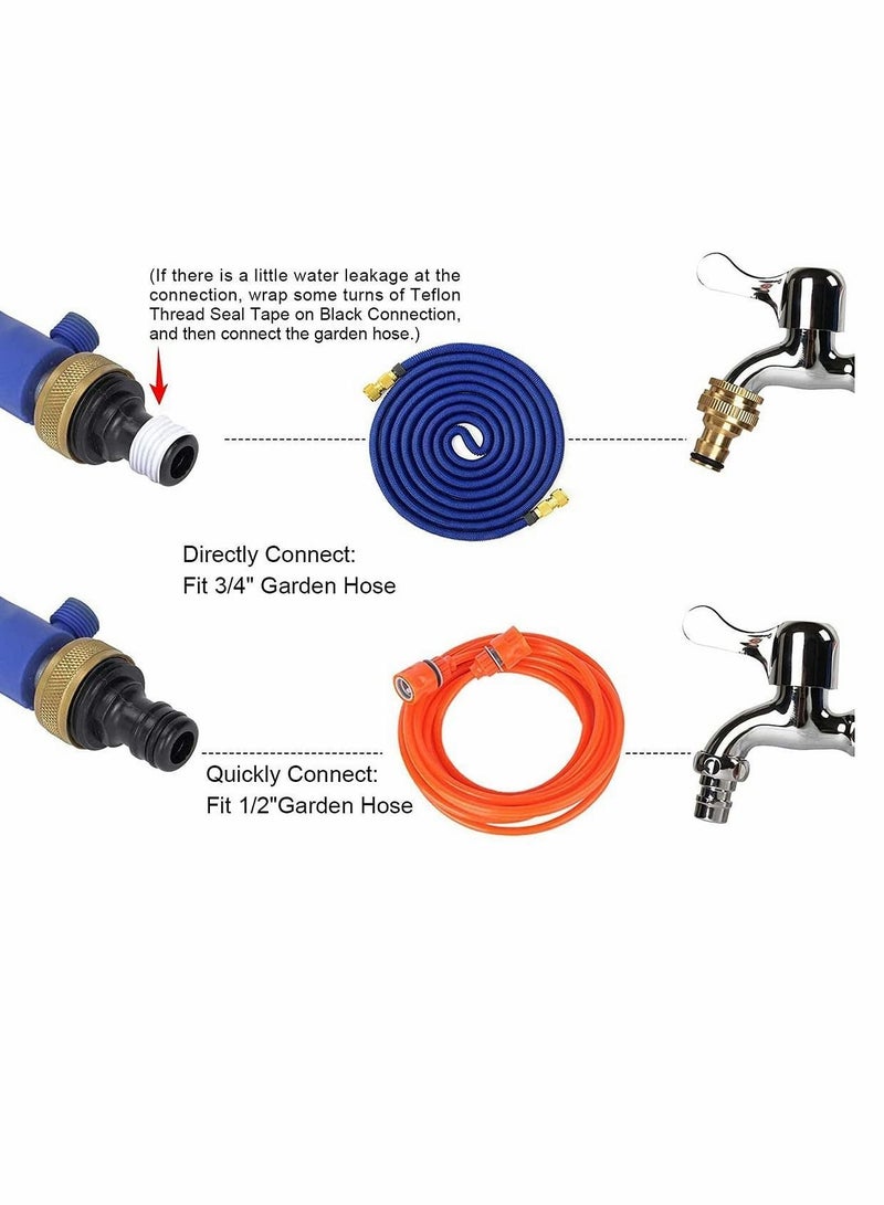 High Pressure Washer Kit Car Accessories18 Inch Wand with 1 Extra Extension Wand, 2 Hose Nozzles for Washing, Garden Cleaning, Outdoor Window Washing