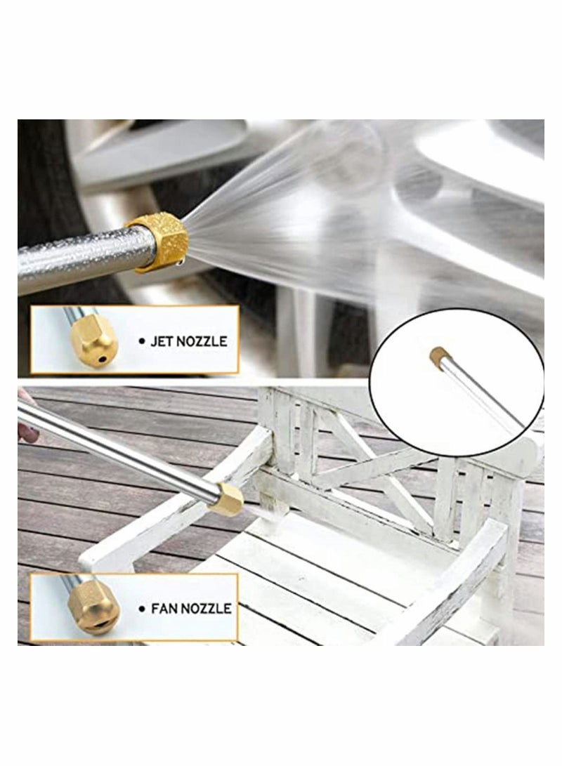 High Pressure Power Washer for Garden Hose Portable Washing Wand Water Car Outdoor Window with 2 Nozzle Blue