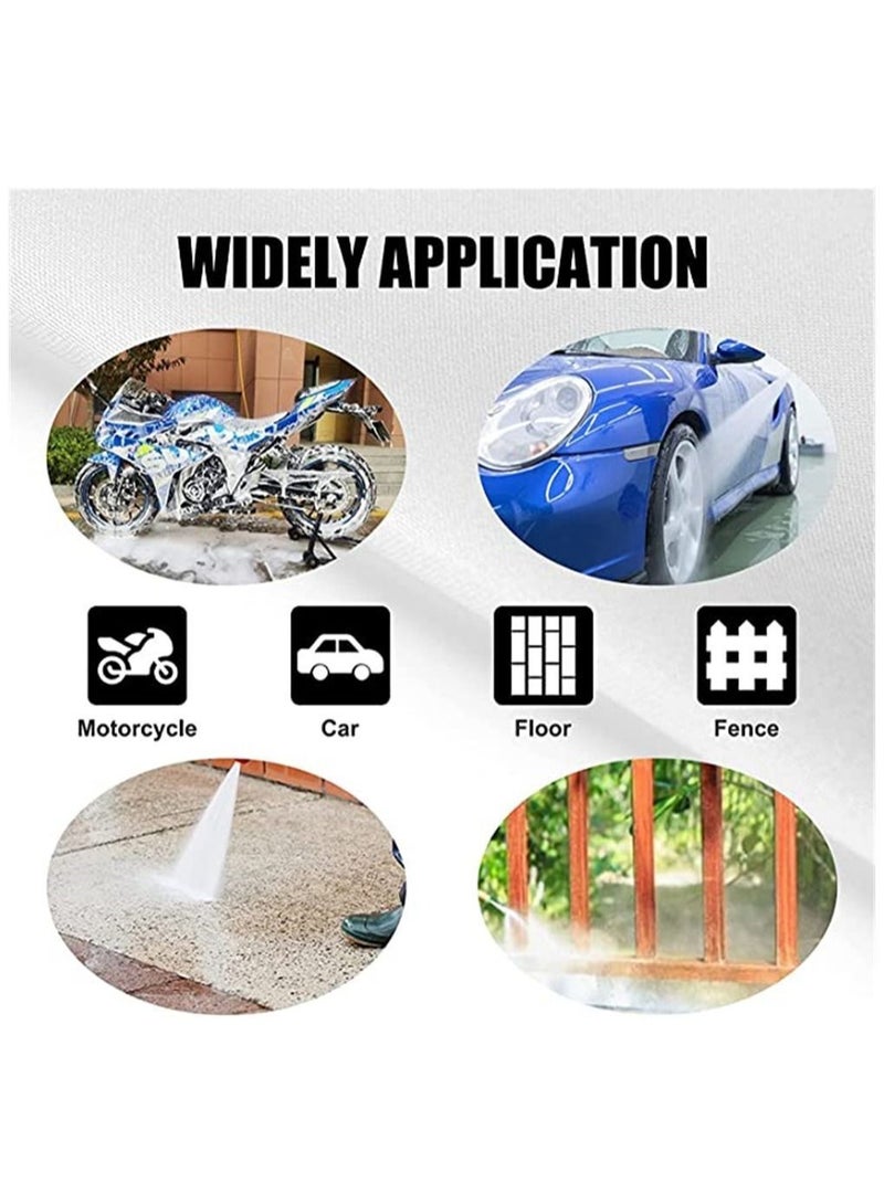 High Pressure Washer Gun 4000 PSI M22 14mm and Karcher High-Pressure Hose Quick Connect Connector 5 1/4 inch Quick-Connect Nozzles for Car Cleaning Tool