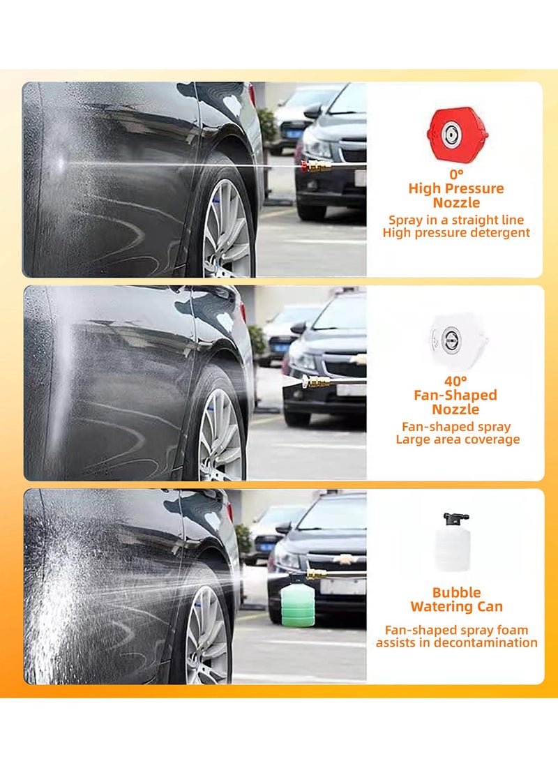 Powerful Cordless Electric High Pressure Washer with Dual Large Capacity Batteries - Ideal for Effortless Car Washing