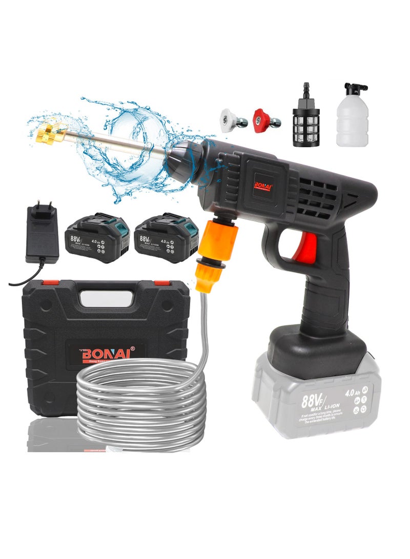 88V Total Cleaning Flexibility Cordless Portable Pressure Washer for Car Wash and Glass Cleaning from Any Water Source