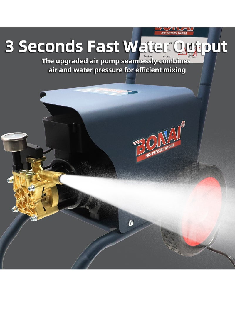 Bonai 3000W Electric Car Pressure Washer Your Ultimate Cleaning Companion For home lawns parks cars bikes and everything