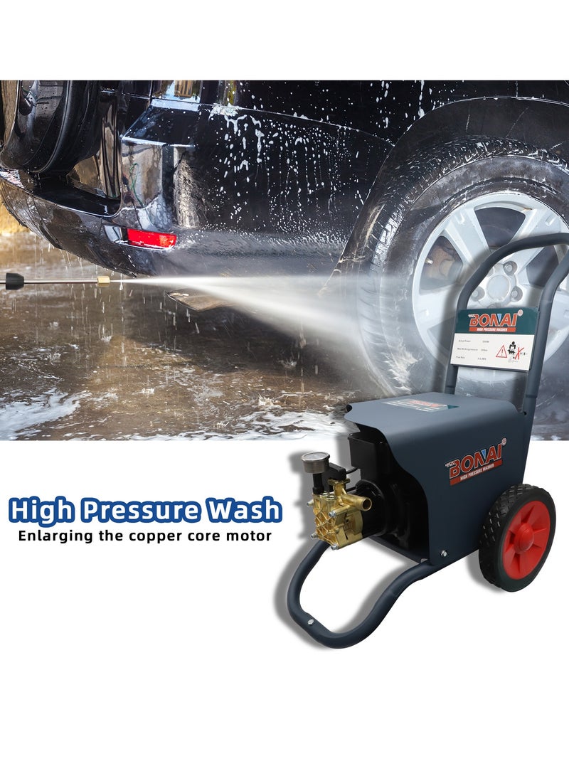 Bonai 3000W Electric Car Pressure Washer Your Ultimate Cleaning Companion For home lawns parks cars bikes and everything
