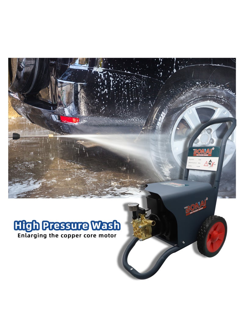 Bonai 3000W Electric Car Pressure Washer Your Ultimate Cleaning Companion For home lawns parks cars bikes and everything