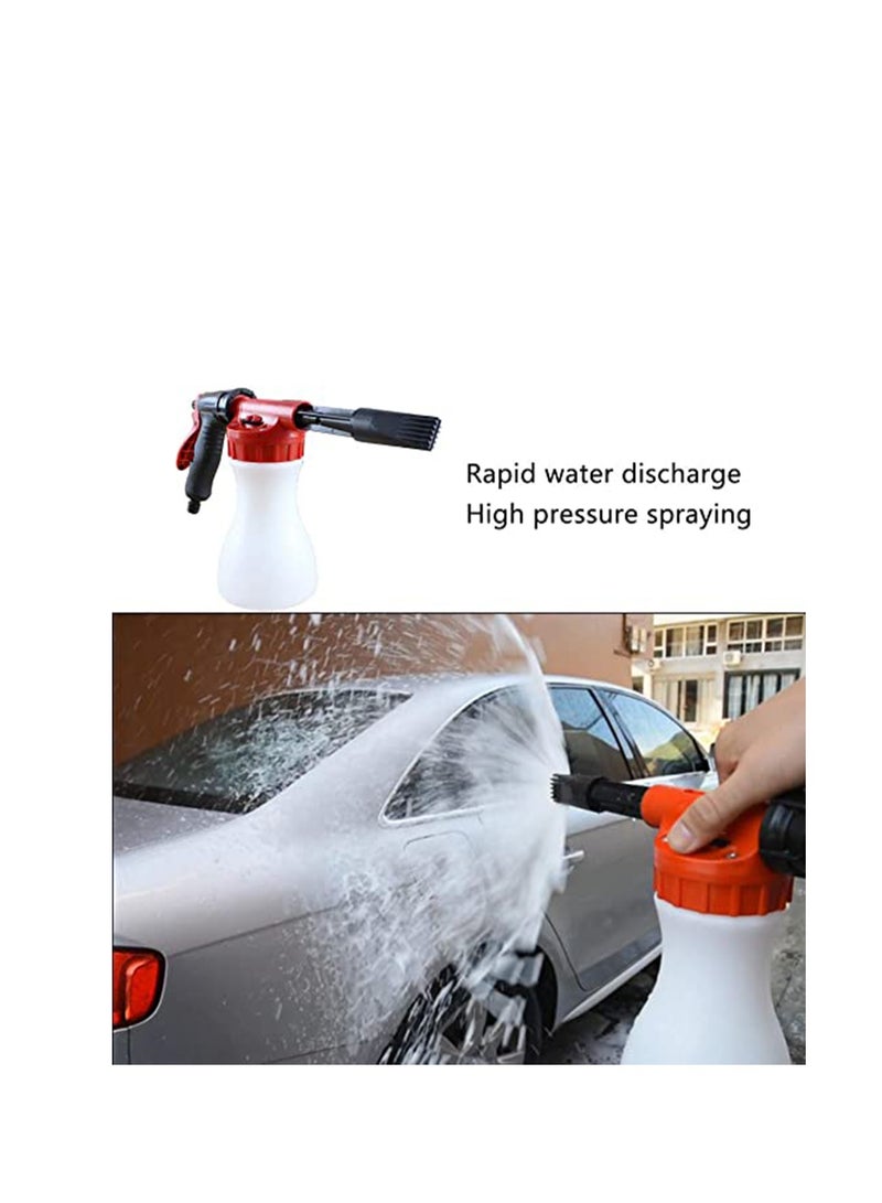 Adjustable Water Pressure, Best Care for Car, Car Foam Gun, Adjustable Hose Wash Sprayer with Adjustment Ratio Dial Foam Blaster, Foam Cannon Attaches for Any Garden Hose