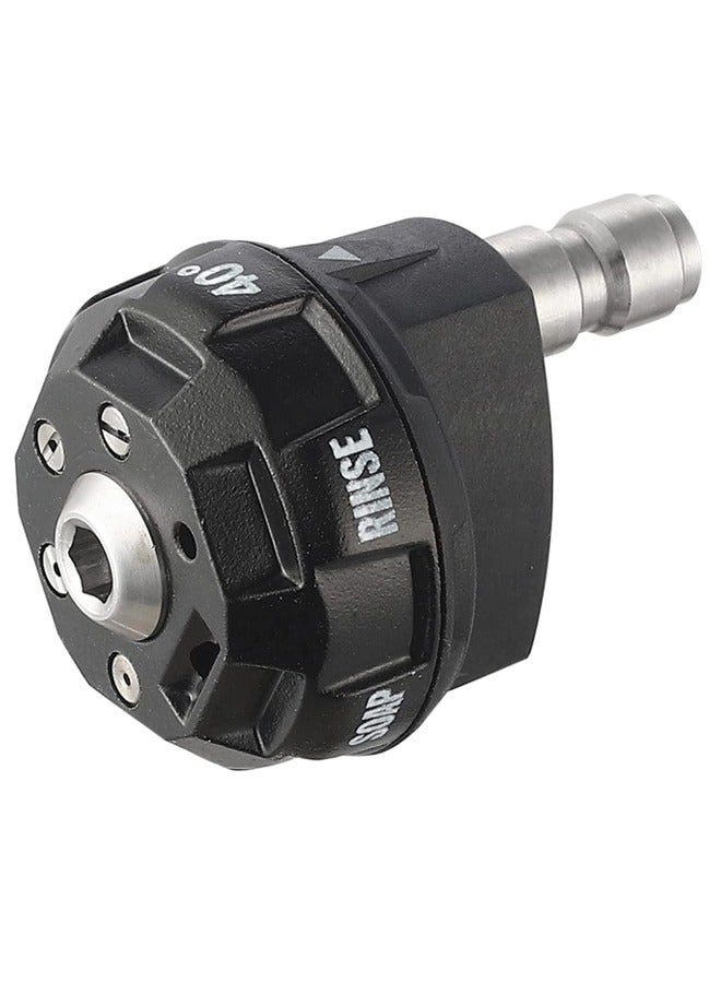 Pressure Washer Spray Nozzle, 6-in-1 Quick Change over and Adjustable, 1/4in Plug Connect Tips MAX 4000PSI for