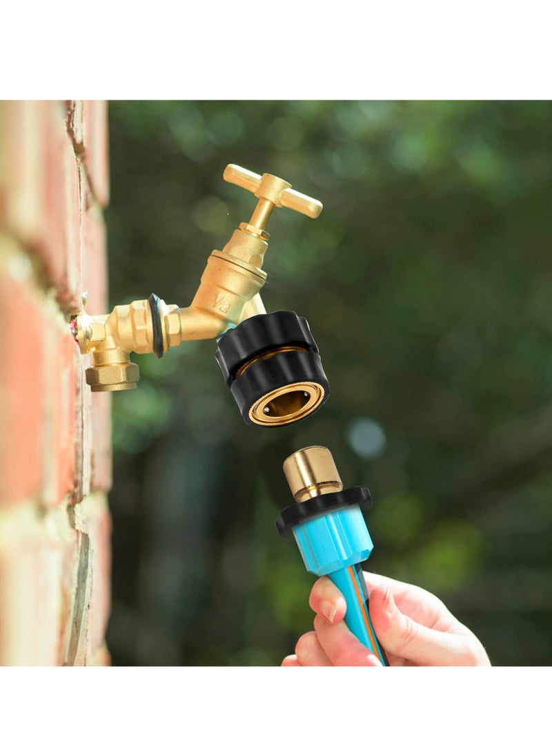 Hose Quick Connectors, Garden Plastic Water Connect Male and Female 3/4