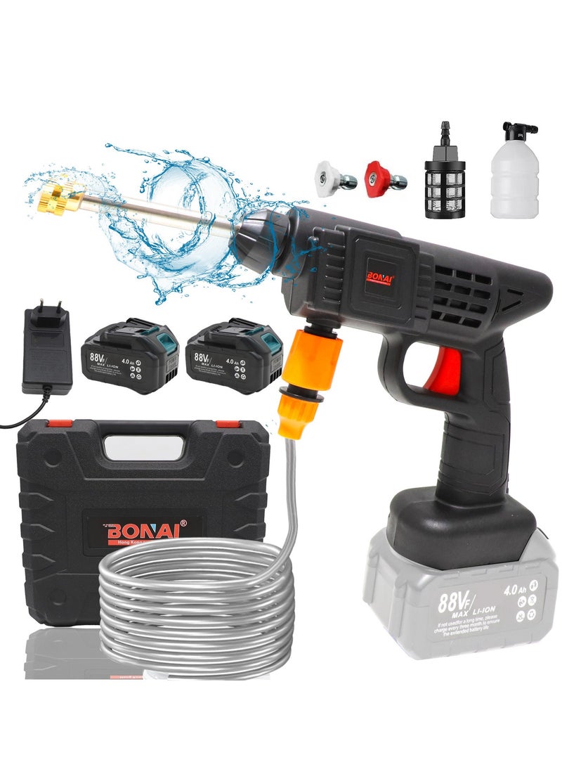 Cordless Pressure Washer Ideal for Car Washing, Floor Cleaning, Patio, and Watering Flowers