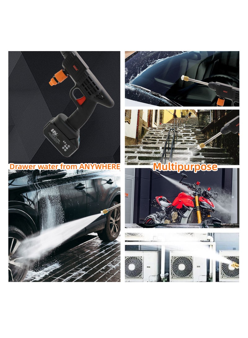 Cordless Pressure Washer Ideal for Car Washing, Floor Cleaning, Patio, and Watering Flowers
