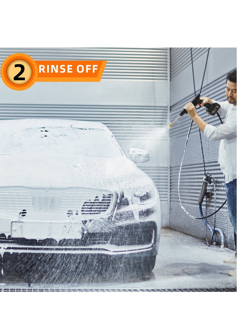 Cordless Pressure Washer Ideal for Car Washing, Floor Cleaning, Patio, and Watering Flowers