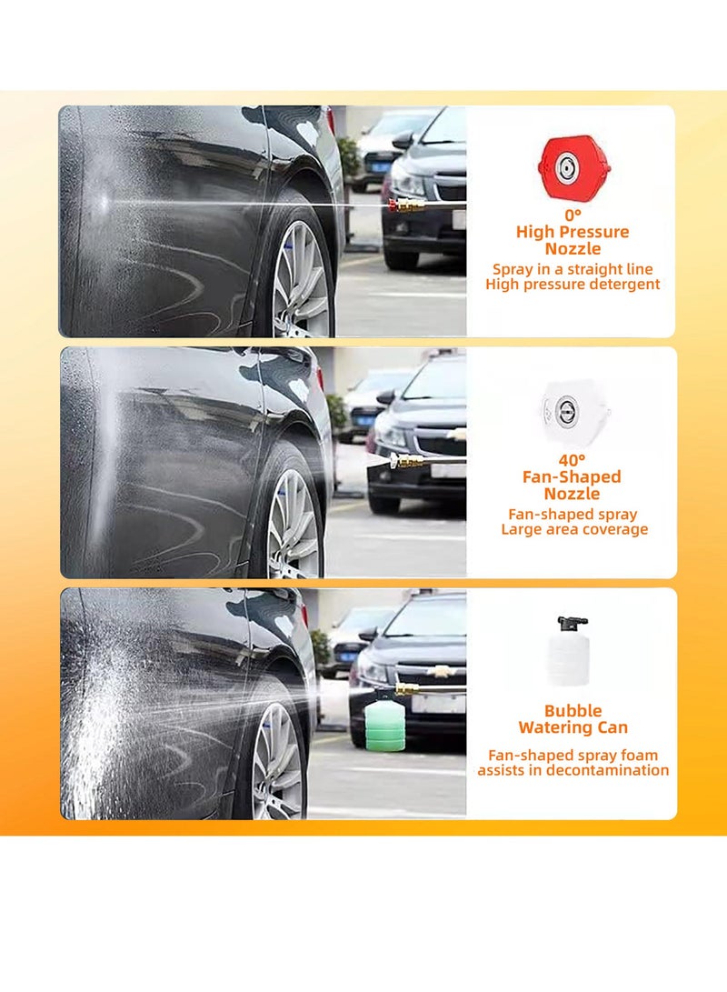 Cordless Pressure Washer with 4000mAh Battery - Ideal for Car Washing, Floor Cleaning, Patio