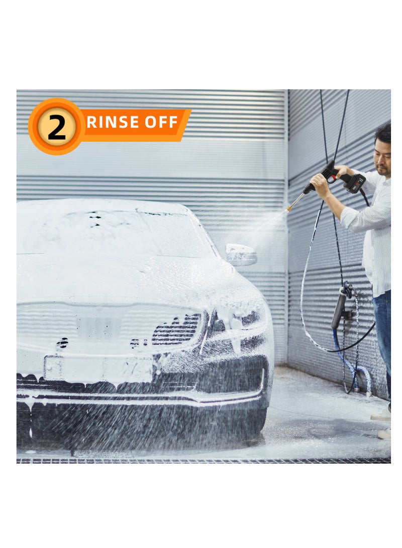 Cordless Pressure Washer with 4000mAh Battery - Ideal for Car Washing, Floor Cleaning, Patio